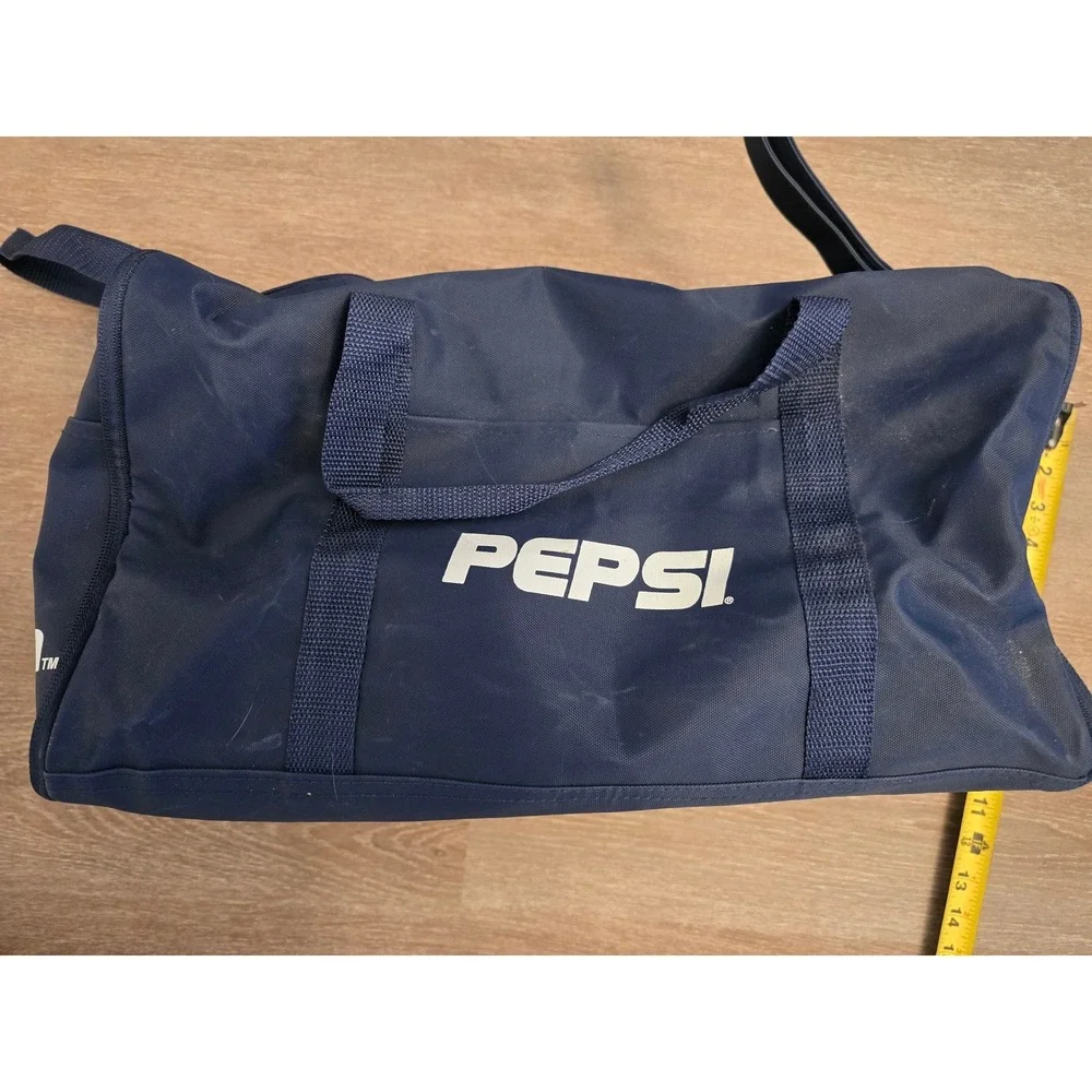 Vintage Pepsi The Joy of Cola Duffel Bag Navy Blue Travel Gym‎ Sports Bag